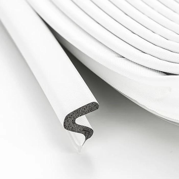 Weather Stripping Door Seal Strip - Soundproof Q-Shaped Foam for Exterior Door Frame, Large Gap Seal, Noise Cancelling, Easy to Install (White, 26FT) by Ravinte - Used - Like New condition - US$19.54