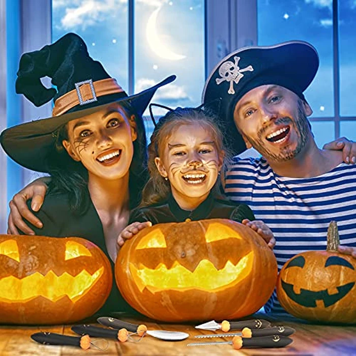 CHRYZTAL Pumpkin Carving Kit Tools for Halloween, Professional Heavy Duty Stainless Steel Double-Side Sculpting Set for Jack-O-Lanterns Decoration, Gift by CHRYZTAL - Image 6