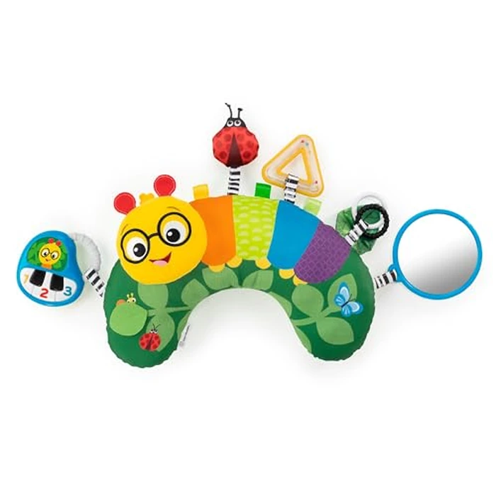 Baby Einstein Cal-a-Pillow Tummy Time Pillow, Multisensory Activity Toys, Sitting Up Play, Cal the Caterpillar, Ages 0+ Months by Baby Einstein - Used - Very Good condition