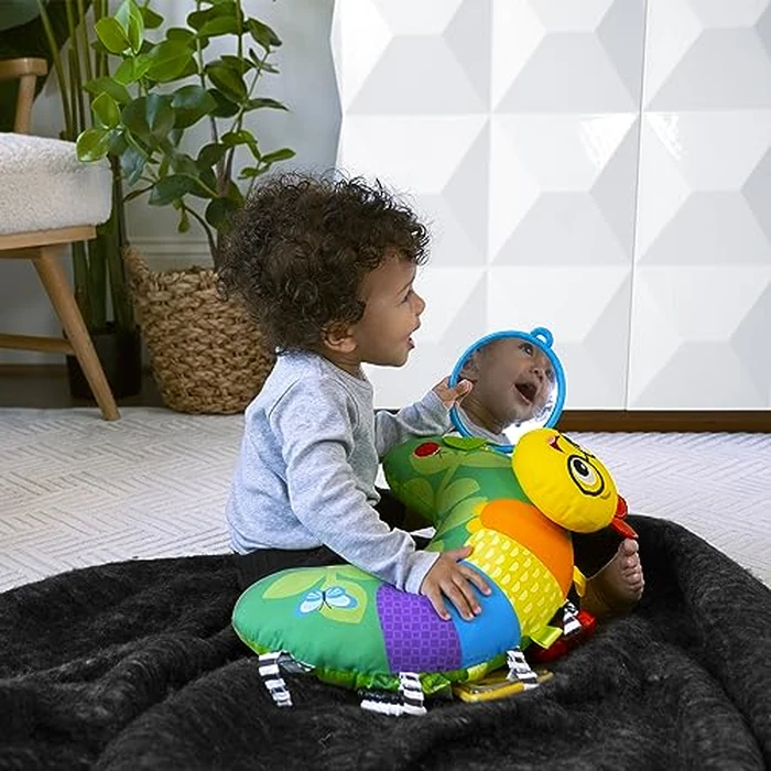 Baby Einstein Cal-a-Pillow Tummy Time Pillow, Multisensory Activity Toys, Sitting Up Play, Cal the Caterpillar, Ages 0+ Months by Baby Einstein - Image 7