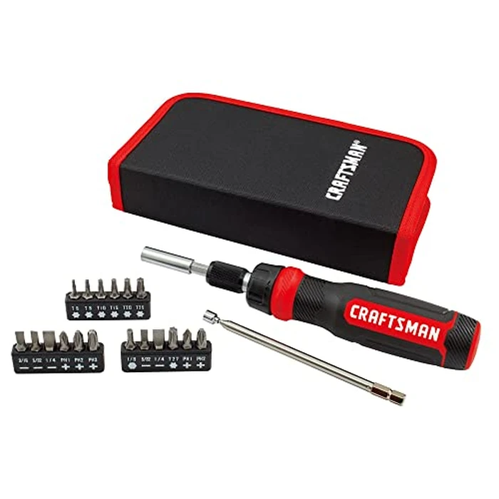 CRAFTSMAN Ratcheting Screwdriver, Multibit Set, 26-Piece (CMHT68001) by CRAFTSMAN - Used - Like New condition