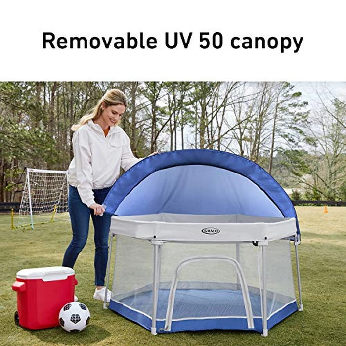 Graco(R) Pack 'n Play LiteTraveler LX Playard Outdoor and Indoor Playspace with Compact Fold UV Canopy by Graco - Image 2