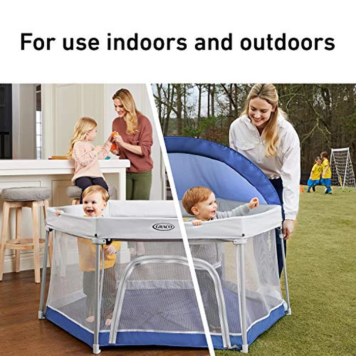 Graco(R) Pack 'n Play LiteTraveler LX Playard Outdoor and Indoor Playspace with Compact Fold UV Canopy by Graco - Image 5