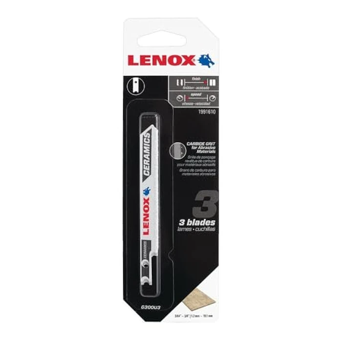 Lenox U-Shank Carbide Grit Jig Saw Blade, 3 1/2 In X 3/8 In, 3 Pack by Lenox - Image 4
