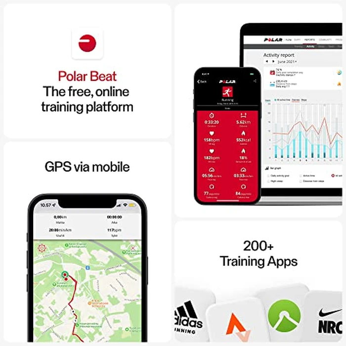 Polar H9 Heart Rate Sensor - ANT + / Bluetooth - Waterproof HR Monitor with Soft Chest Strap, M-XXL by POLAR - Image 6