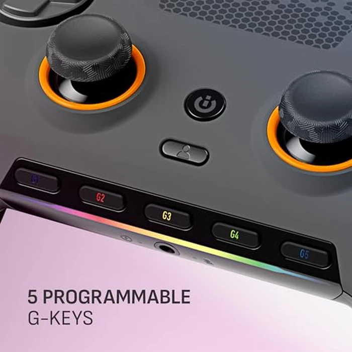 SCUF ENVISION PRO Wireless V2 (2025) PC Only Gaming Controller - Anti-Drift Thumbsticks - Five Remappable G-Keys - Remappable Back Paddles - Instant Triggers - Steel Gray by SCUF - Image 5