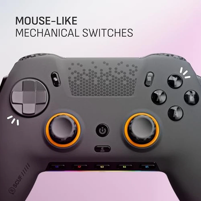 SCUF ENVISION PRO Wireless V2 (2025) PC Only Gaming Controller - Anti-Drift Thumbsticks - Five Remappable G-Keys - Remappable Back Paddles - Instant Triggers - Steel Gray by SCUF - Image 6
