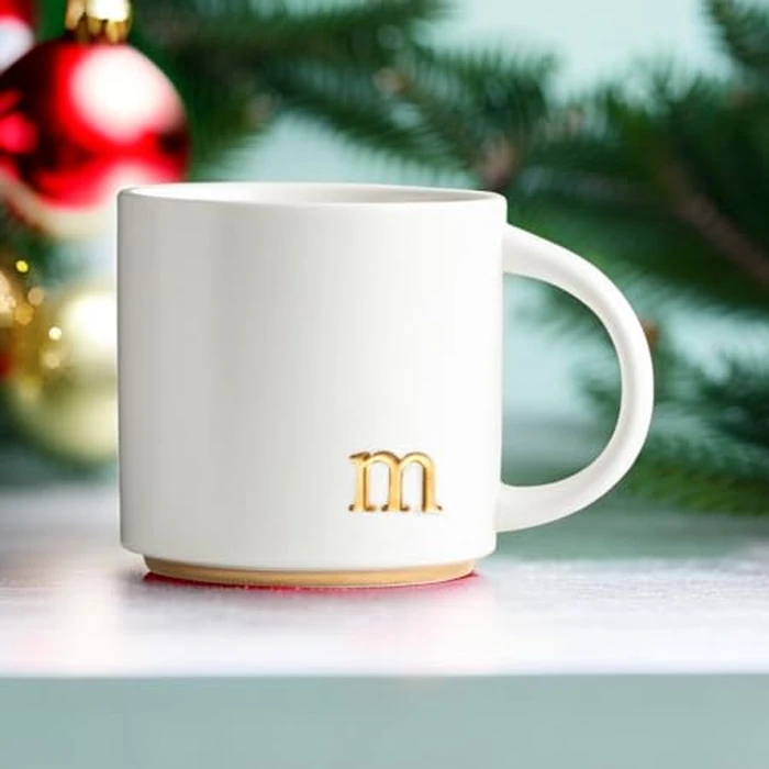 COLLECTIVE HOME - Monogram Ceramic Mugs, 15 oz Golden Initial Coffee Cups, Elegant Alphabet Tea Mugs, Elegant Personalized Mug with Gift Box, Luxurious Cups for Office and Home (m) by COLLECTIVE HOME - Image 5