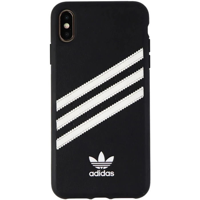 Adidas 3-Stripes Phone Case for iPhone XS Max - Black/White Stripes by Adidas - Refurbished - Brand New condition