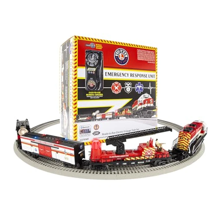 Lionel Emergency Response Electric O Gauge Bluetooth 5.0 Train Set with Remote by Lionel - Image 1