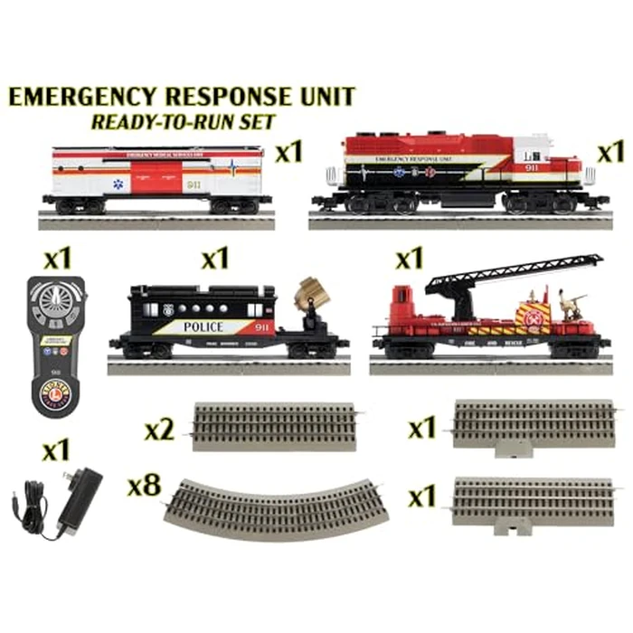 Lionel Emergency Response Electric O Gauge Bluetooth 5.0 Train Set with Remote by Lionel - Image 2