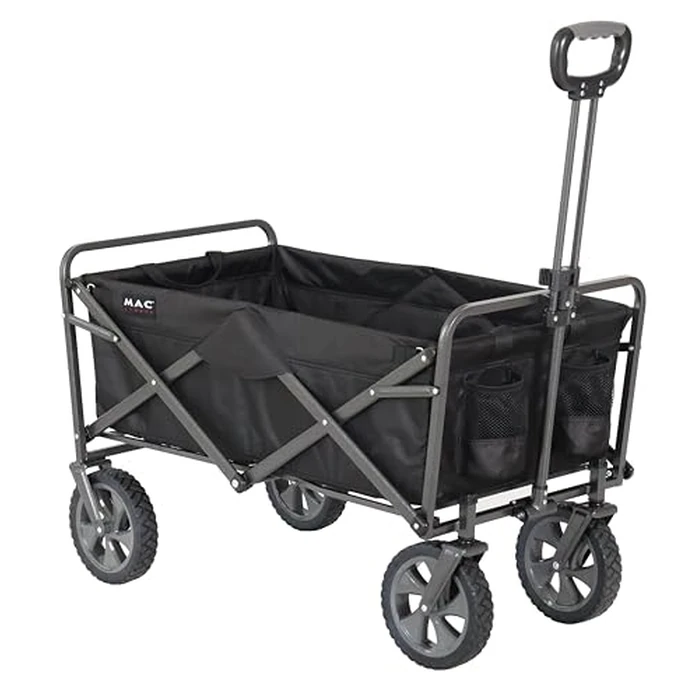 Mac Sports Collapsible Folding Outdoor Utility Wagon, Black by MacSports - Used - Like New condition