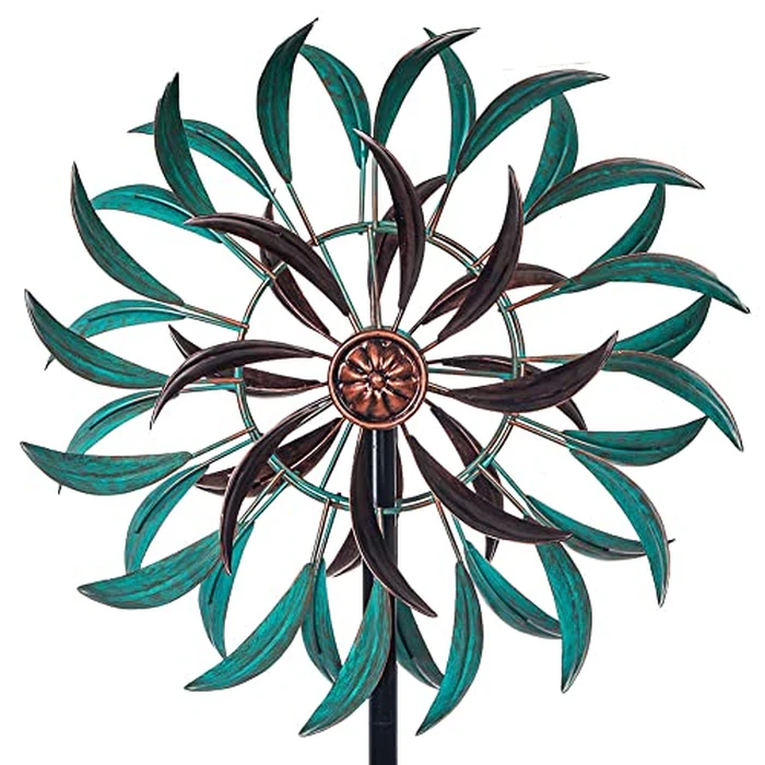 VEWOGARDEN 360 degrees Outdoor Wind Spinner, Wind Sculpture Spinner with Metal Stake, Yard Art Decor for Patio, Lawn & Garden 63 * 13 by VEWOGARDEN - Image 1