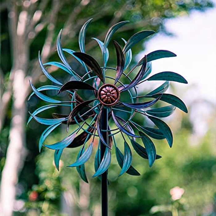 VEWOGARDEN 360 degrees Outdoor Wind Spinner, Wind Sculpture Spinner with Metal Stake, Yard Art Decor for Patio, Lawn & Garden 63 * 13 by VEWOGARDEN - Image 2
