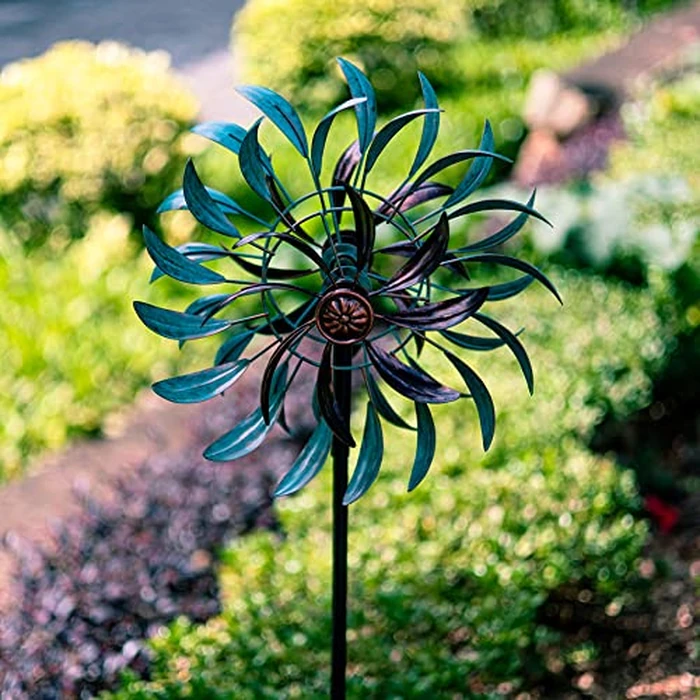 VEWOGARDEN 360 degrees Outdoor Wind Spinner, Wind Sculpture Spinner with Metal Stake, Yard Art Decor for Patio, Lawn & Garden 63 * 13 by VEWOGARDEN - Image 7