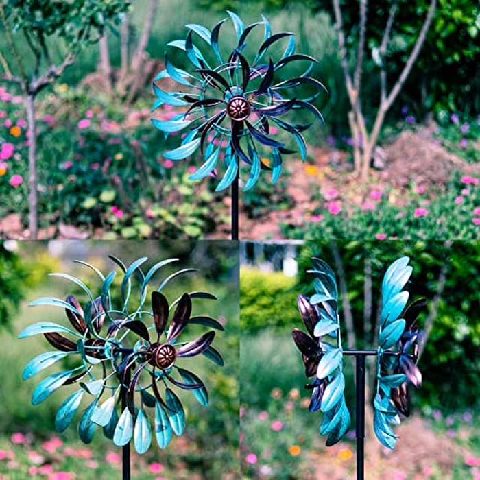 VEWOGARDEN 360 degrees Outdoor Wind Spinner, Wind Sculpture Spinner with Metal Stake, Yard Art Decor for Patio, Lawn & Garden 63 * 13 by VEWOGARDEN - Image 8