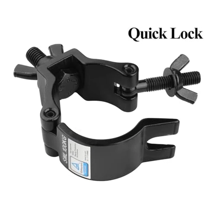 GBGS 10 Pack Black Truss Clamps,Aluminum Alloy DJ Light Clamp,Fits O.D. 2 Inch Truss for Stage Lighting Projector Par Lights,Max Load 220lb,TUV Certificated ID:1111246880 by GBGS - Image 6