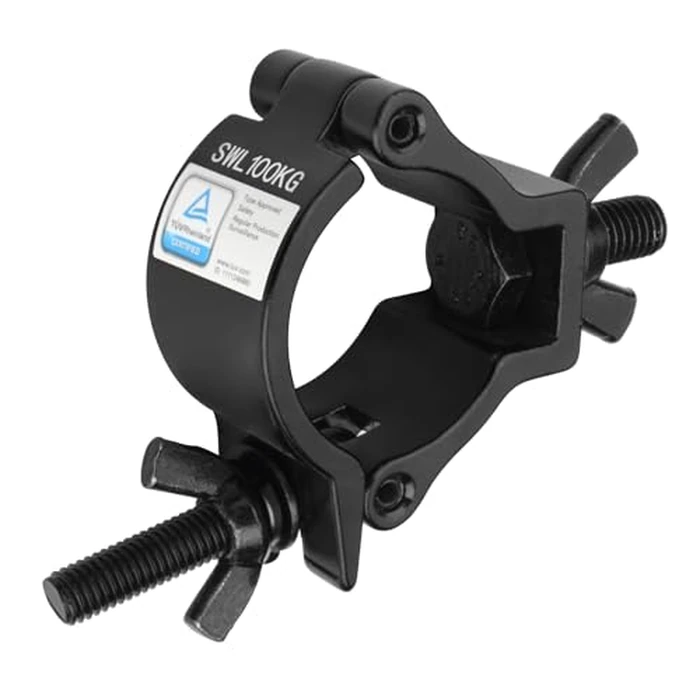 GBGS 10 Pack Black Truss Clamps,Aluminum Alloy DJ Light Clamp,Fits O.D. 2 Inch Truss for Stage Lighting Projector Par Lights,Max Load 220lb,TUV Certificated ID:1111246880 by GBGS - Image 7