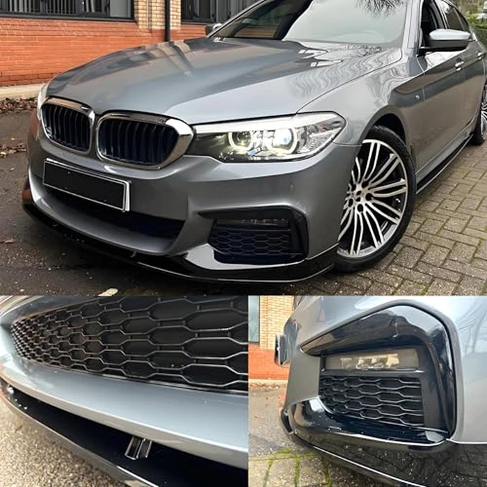 NEESPOC Front Bumper Lip Splitter Spoiler Fit for BMW 5 Series (G30 M Sport Only) M550i/ 530e/ 530i/ 540i 2017 2018 2019 2020 Painted Gloss Black Accessories Air Chin Body Kit by NeespoC - Image 2