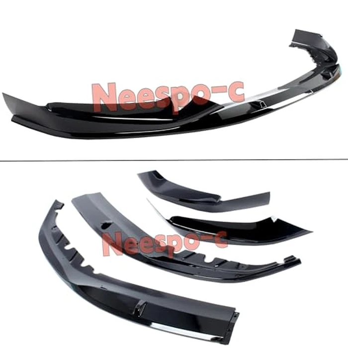 NEESPOC Front Bumper Lip Splitter Spoiler Fit for BMW 5 Series (G30 M Sport Only) M550i/ 530e/ 530i/ 540i 2017 2018 2019 2020 Painted Gloss Black Accessories Air Chin Body Kit by NeespoC - Image 6