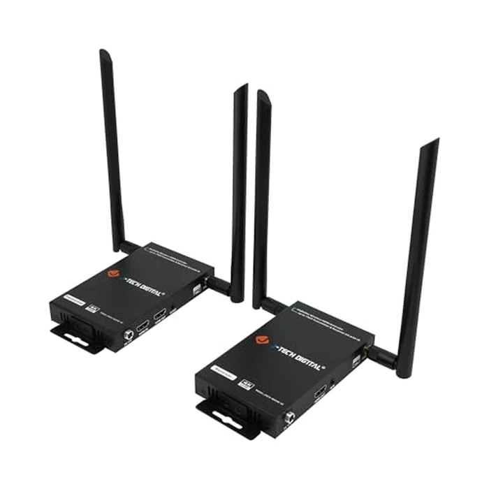 J-Tech Digital Wireless HDMI Transmitter and Receiver 4K 60Hz Up to 196ft., 5.1/5.2 GHz Low Latency HDMI Loop Output SSID Pairing Channel Change IR Passthrough [JTECH-WEX4K-50] by J-Tech Digital - Used - Like New condition - US$229.63