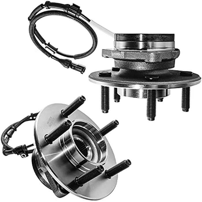Detroit Axle - 4WD Front Wheel Bearing Hub for 2000-2003 Ford F-150 [4-Wheel ABS], Replacement 2001 2002 F-150 [5 Stud, M14 Studs] Wheel Bearing and Hub Assembly by Detroit Axle - Image 1