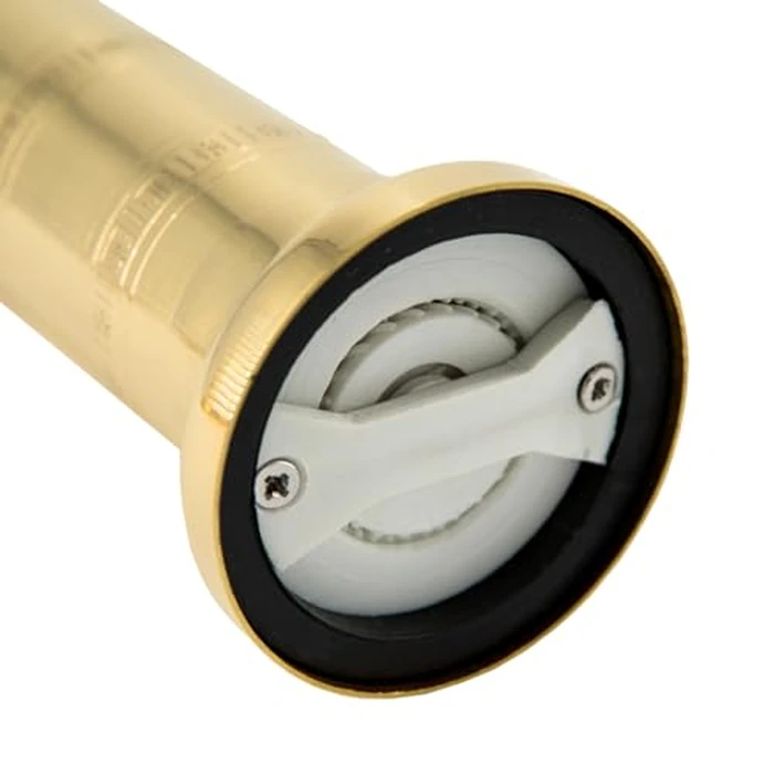 Alexander Home The Original Greek Salt Mill 8 Inch Tall | European Salt Mill Grinder with Crank Handle | Manual Salt Grinder | Salt Refillable - Brass by Alexander Home - Image 3