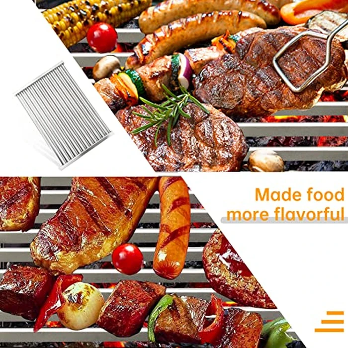 17.5 Inch Stainless Steel Cooking Grid Grates for Weber Spirit 300 II Series Spirit E/S 310 320 330 SP-320 700 Genesis 1000-3500 Genesis Gold Silver Platinum B/C Gas Grill Model，2 Pack Replace Part by NEURARC - Image 7