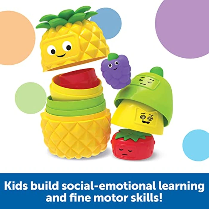 Learning Resources Big Feelings Nesting Fruit Friends - Fine Motor Toys, Social Emotional Skills Regulation Tools for Kids, Gifts for Boys and Girls, Classroom Must Haves, Occupational Games by Learning Resources - Image 2