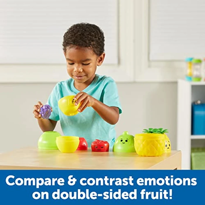 Learning Resources Big Feelings Nesting Fruit Friends - Fine Motor Toys, Social Emotional Skills Regulation Tools for Kids, Gifts for Boys and Girls, Classroom Must Haves, Occupational Games by Learning Resources - Image 3