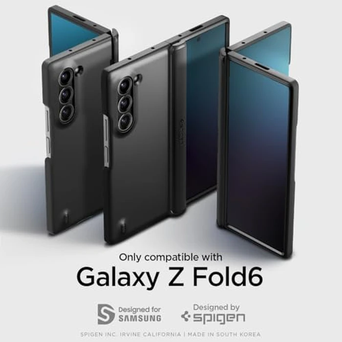 Spigen for Galaxy Z Fold 6 Case, Slim Armor Pro (2024) [Hinge Protection] - Black by Spigen - Image 2