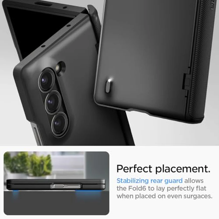 Spigen for Galaxy Z Fold 6 Case, Slim Armor Pro (2024) [Hinge Protection] - Black by Spigen - Image 5