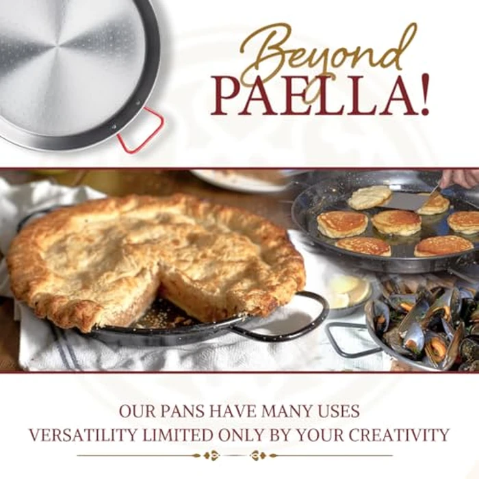 Garcima 13 1/2" Pata Negra Restaurant Grade Pan, 34cm, Silver, Medium by Garcima - Image 3