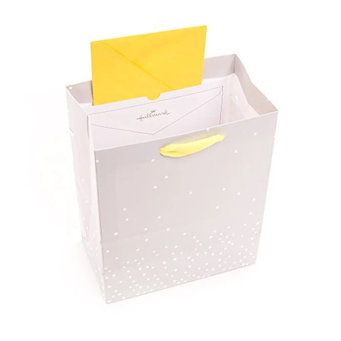 Hallmark 9" Medium Baby Gift Bag with Tissue Paper - Baby Banner in Grey, Pink and Blue for Baby Showers, New Parents, and More by Hallmark - Image 5