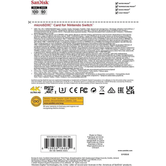 SanDisk 512GB microSDXC UHS-I for Nintendo Switch, Speed Up to 100MB/s (SDSQXAO-512G-GNCZN) by SanDisk - Image 8