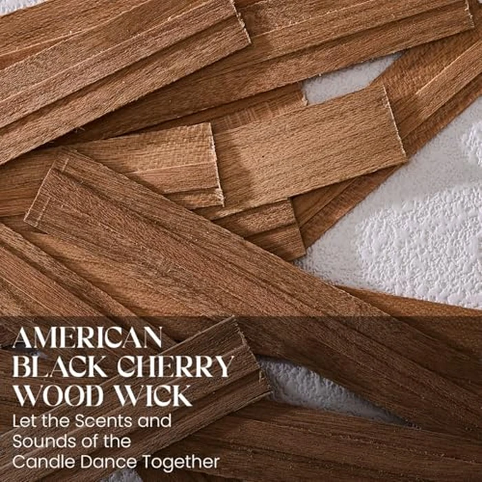 M&SENSE 16.6oz Natural Soy Large Jar Candle with Wooden Wick | Dark Rose Amber Scent | 95-Hour Burn & Long-Lasting Burn | Housewarming Gift for Men and Women by M&SENSE - Image 5