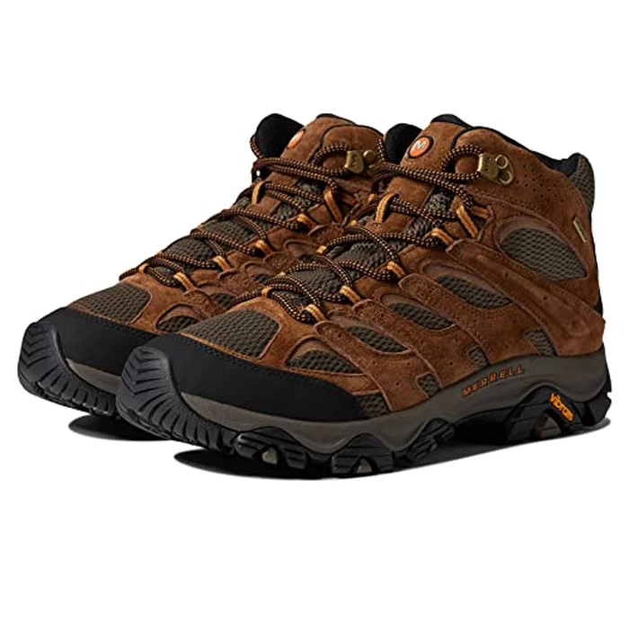 Merrell Men's Moab 3 Mid Wp Hiking Boot, Earth, 7.5 W US by Merrell - Used - Very Good condition - CA$86.59