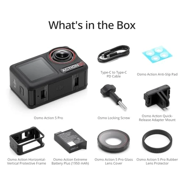 DJI Osmo Action 5 Pro Essential Combo, Waterproof Action Camera with 1/1.3" Sensor, 4K/120fps Video, Subject Tracking, Stabilization, Dual OLED Touchscreens, Action Camera 4K Ideal for Sports, Vlog by DJI - Image 5