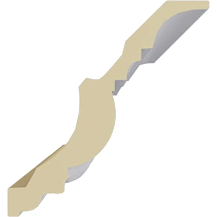 Endurathane Artis Crown Moulding, 5 5/8"H x 5 1/4"P x 7 5/8"F x 94 1/2"L, (6" Repeat), Factory Primed (2-Pack) by Ekena Millwork - Image 2