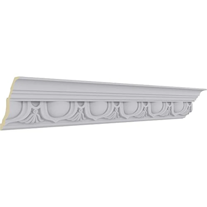 Endurathane Artis Crown Moulding, 5 5/8"H x 5 1/4"P x 7 5/8"F x 94 1/2"L, (6" Repeat), Factory Primed (2-Pack) by Ekena Millwork - Image 3