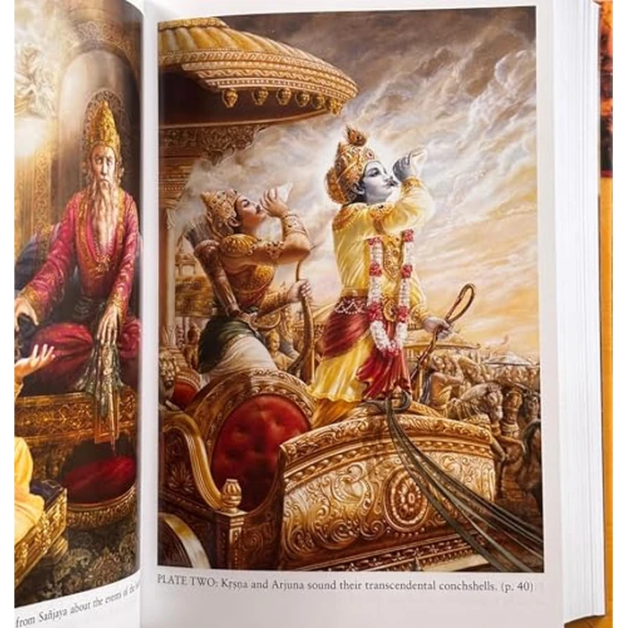 Bhagavad Gita As It Is, Premium US Edition, Sanskrit Verses alongwith Translation - Color illustrations, Bhaktivedanta Swami Purports (BBT US Edition) by Bhaktivedanta Book Trust - Used - Like New condition