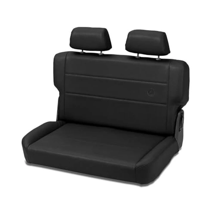 Bestop 3944015 Black Denim Trailmax II Rear Fold-N-Timble Reat Seat - Jeep 1955-1995 CJ5, CJ7 & Wrangler by Bestop - Used - Like New condition - US$294.47