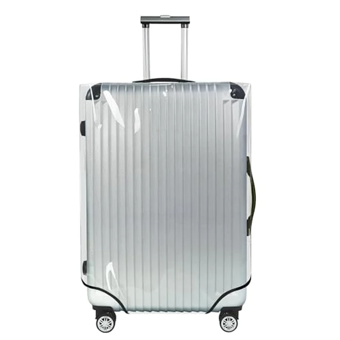 Explore Land Clear Luggage Cover Tough Protector Fits for 22 Inches Suitcase for Travel Airplane (PVC, S/M) by Explore Land - Used - Very Good condition - US$12.33