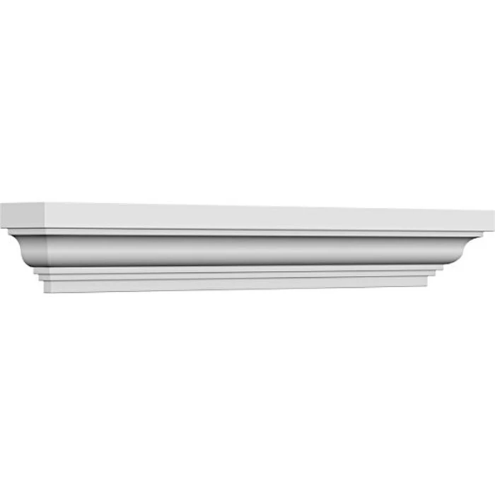 Endurathane Classic Crosshead, 28" Bottom Width x 34" Top Width x 4 1/2"H x 1/2"P, Factory Primed by Ekena Millwork - Image 3