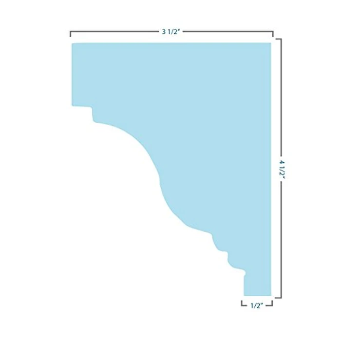 Endurathane Classic Crosshead, 28" Bottom Width x 34" Top Width x 4 1/2"H x 1/2"P, Factory Primed by Ekena Millwork - Image 6