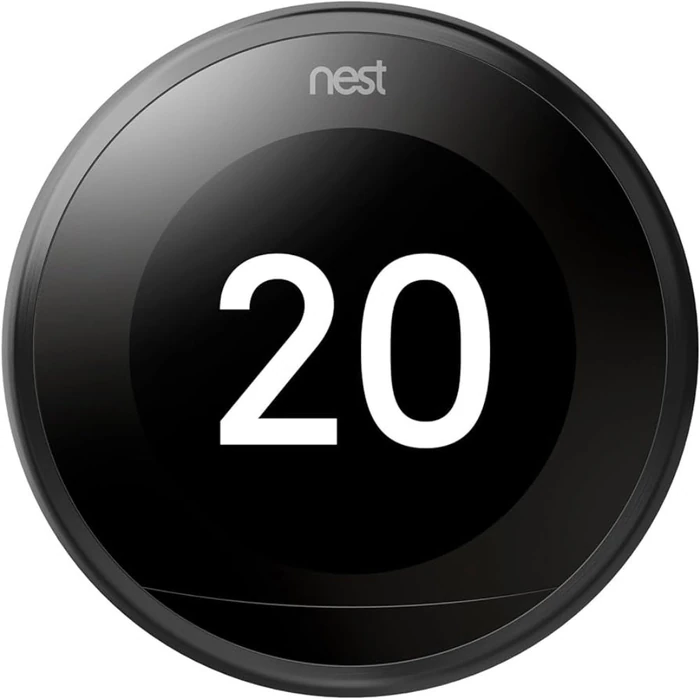Google Nest Learning Smart Wifi Thermostat (Gen 3) - Black by Google - Refurbished - Excellent condition