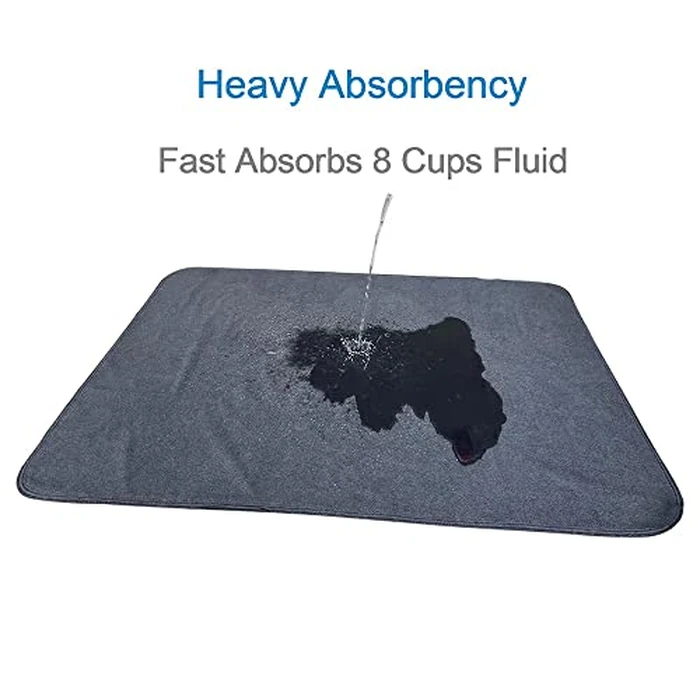 Peepeego Non-Slip Dog Pads Extra Large 72" x 72", Washable Puppy Pads with Fast Absorbent, Reusable, Waterproof for Training, Whelping, Housebreaking, Incontinence, for Playpen by peepeego - Image 2