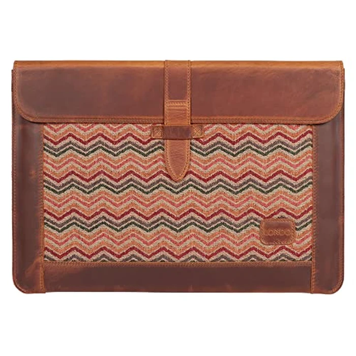 LONDO Leather Sleeve Compatible with MacBook Pro 14 & Air 13-13.3 Inch (M5, M4, M3, M2, M1, Pro, Max) & iPad Pro 12.9, Premium Top Grain Leather Laptop Bag, Camel 2020 to 2026 Models by Londo - Image 1