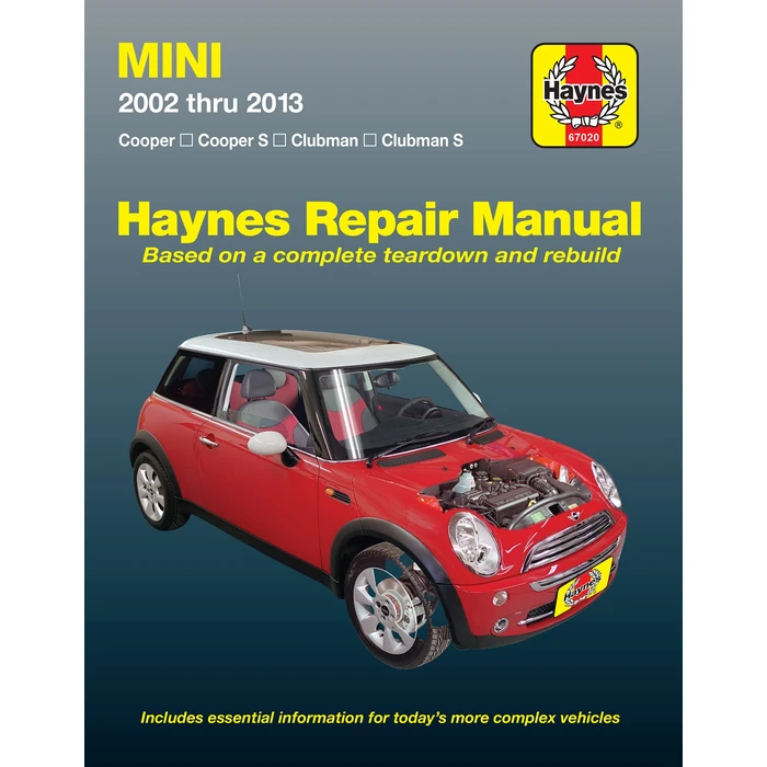 Mini Cooper, Cooper S, Clubman & Clubman S (02-13) Haynes Repair Manual (Does not include Countryman models or info specific to convertible top. Includes coverage apart from specific exclusion noted) by Haynes - Used - Acceptable condition - US$26.25