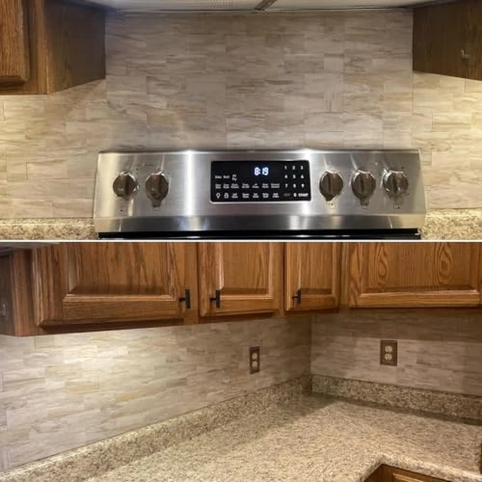 OYASIMI 10-sheet Slate Beige Peel and Stick Backsplash, 12’’Ceramic Look Subway Tile, Waterproof Peel and Stick Wall Tiles for Kitchen and Bathrrom by OYASIMI - Image 2